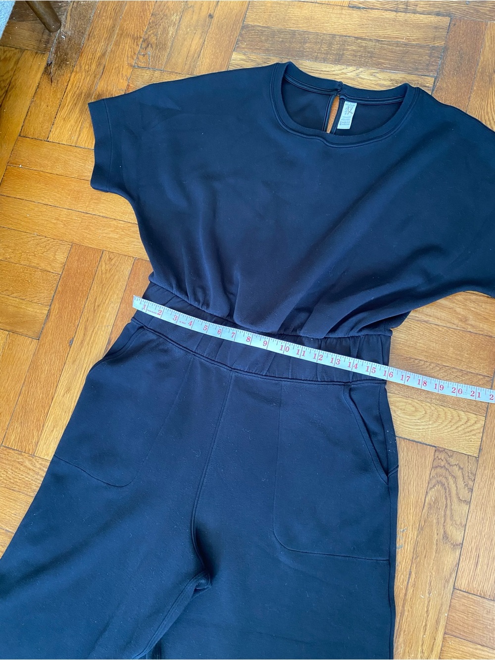 SPANX AirEssentials Black Wide Leg Jumpsuit Size Large - Picture 7 of 7